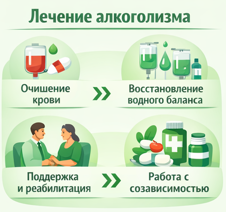 лечение алкоголизма в Ленске этапы